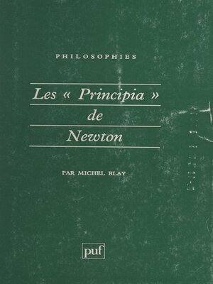 cover image of Les "Principia" de Newton